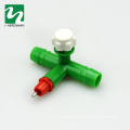Poultry three-cross Drinker Nipples Rabbit Caged Automatic Nipple Drinker Green Drinking Equipment Waterer Drinkers